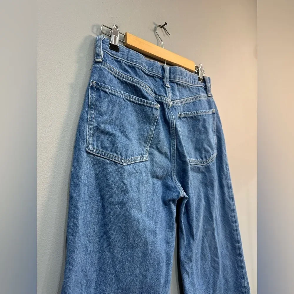 Girls’ Old Navy Two-Tone Baggy Wide Leg Jeans Size 18 VGUC